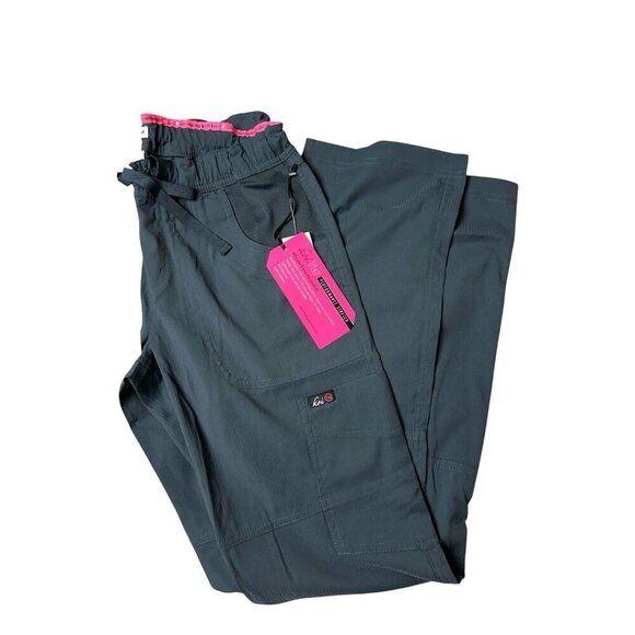 Koi Pants - Koi Lite Scrub Pants Woman’s Peace Drawstring Charcoal Performance Stretch New